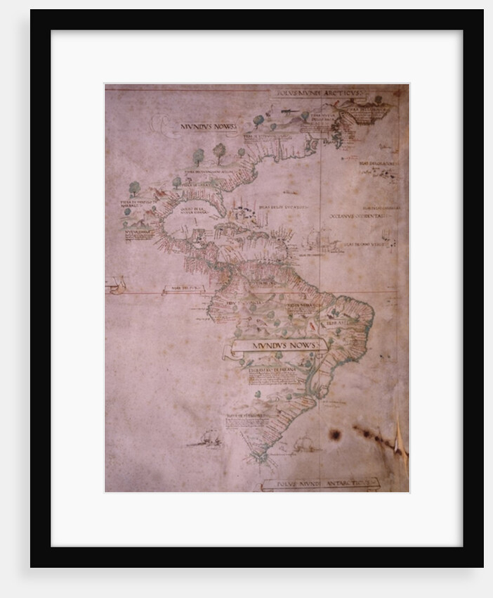 Map of the New World, c.1532 by Anonymous