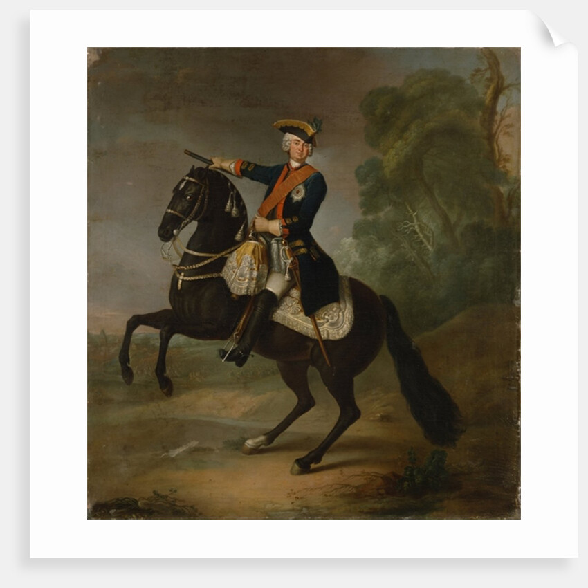 Kurt Christoph Graf von Schwerin on horseback, 1750 by Antoine Pesne