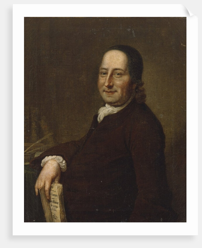 Nicholaus Ludwig Count von Zinzendorf with the Daily Watchwords, 1761 by Swiss School