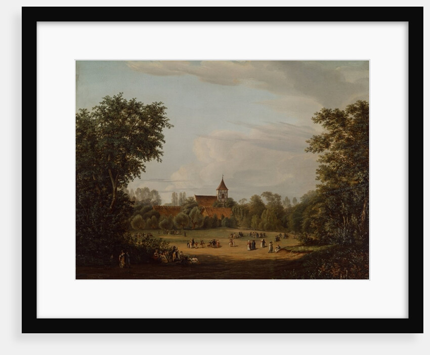 View of the village church, Pankow, 1835 by Jean Bartheleney Pascal