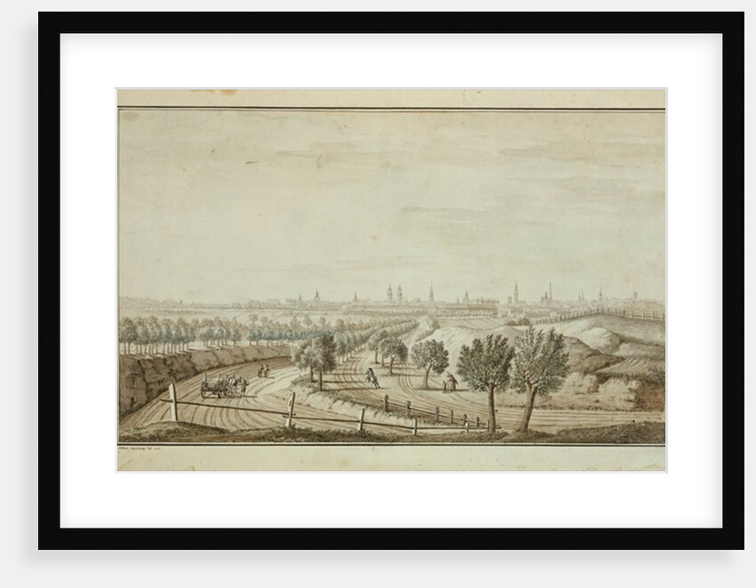 View of the Hallesch Gate by Johann Carl Wilhelm Rosenberg