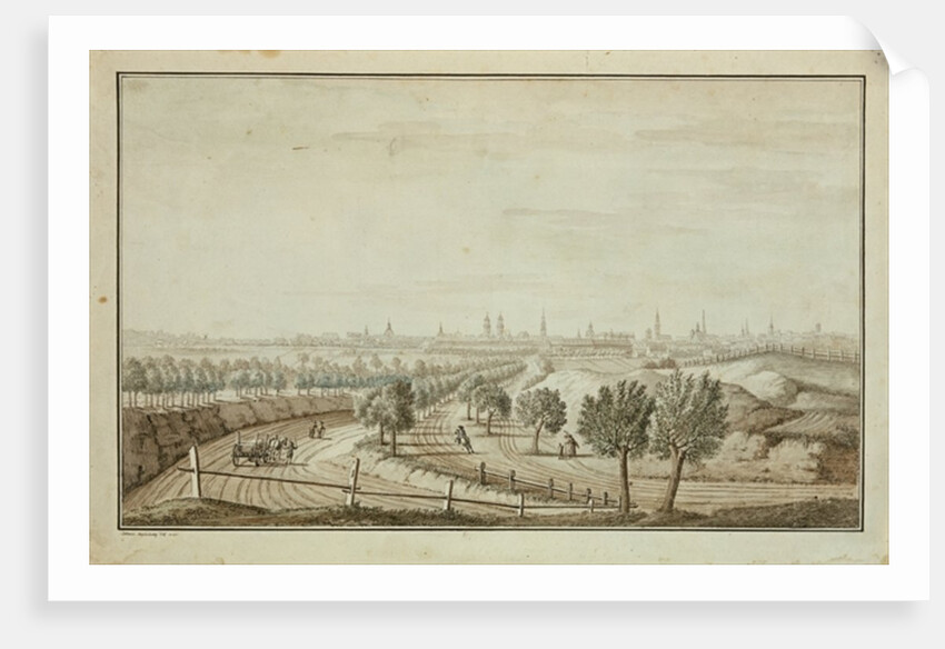 View of the Hallesch Gate by Johann Carl Wilhelm Rosenberg