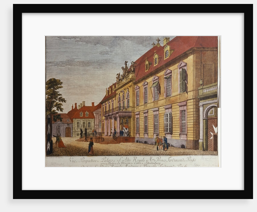 The Palace of Prince Ferdinand of Prussia, Berlin by Johann Carl Wilhelm Rosenberg