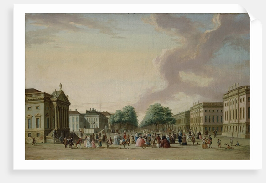 Unter den Linden, Berlin, 1770 by Karl Friedrich Fechhelm