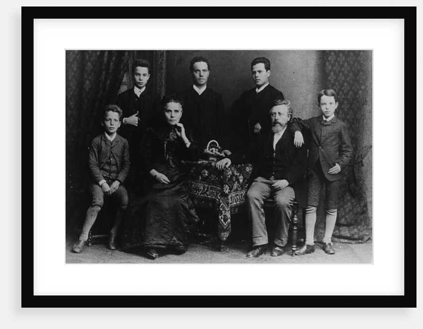 Wilhelm Liebknecht and his family by German Photographer
