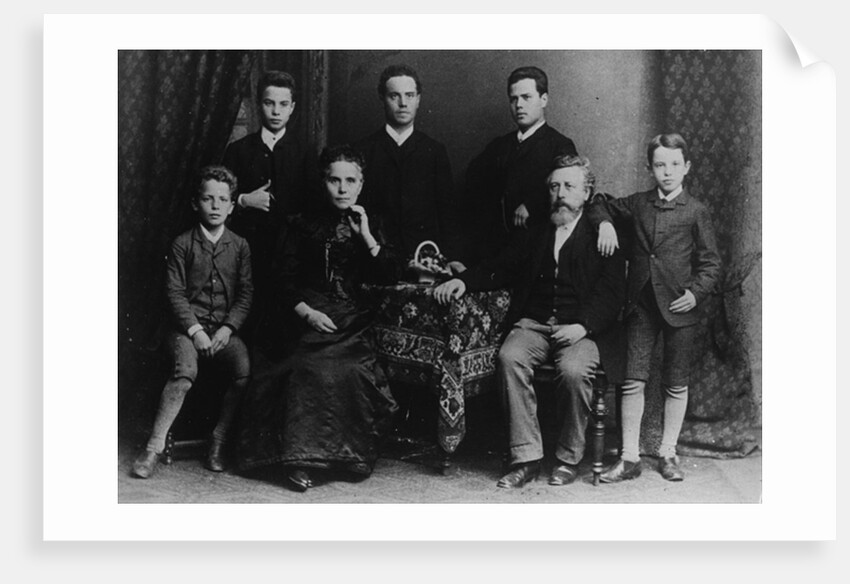 Wilhelm Liebknecht and his family by German Photographer