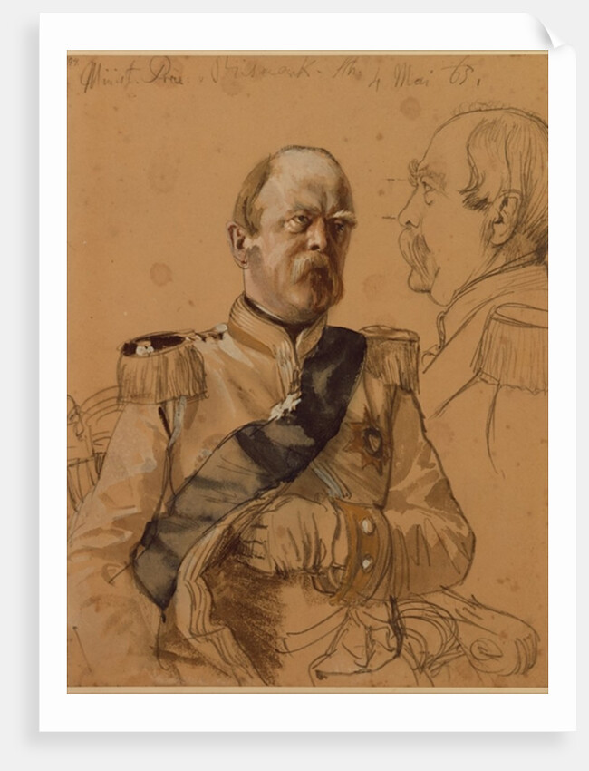 Prince Otto von Bismarck, 1865 by Adolph Friedrich Erdmann von Menzel