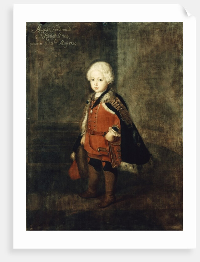 Prince Augustus William aged four, 1734 by Antoine Pesne