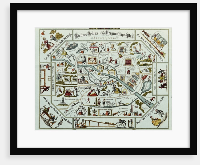 Berlin living and amusement plan by School German