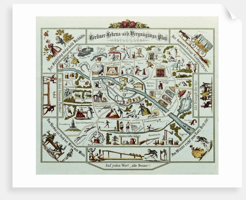 Berlin living and amusement plan by School German