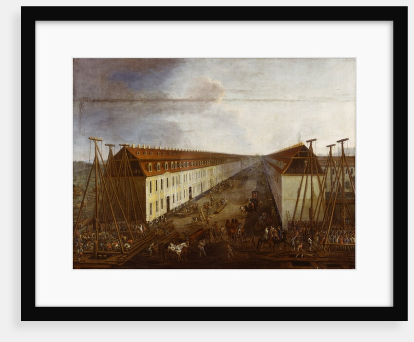 Building works on Friedrichstrasse in Berlin, c.1735 by Dismar Degen