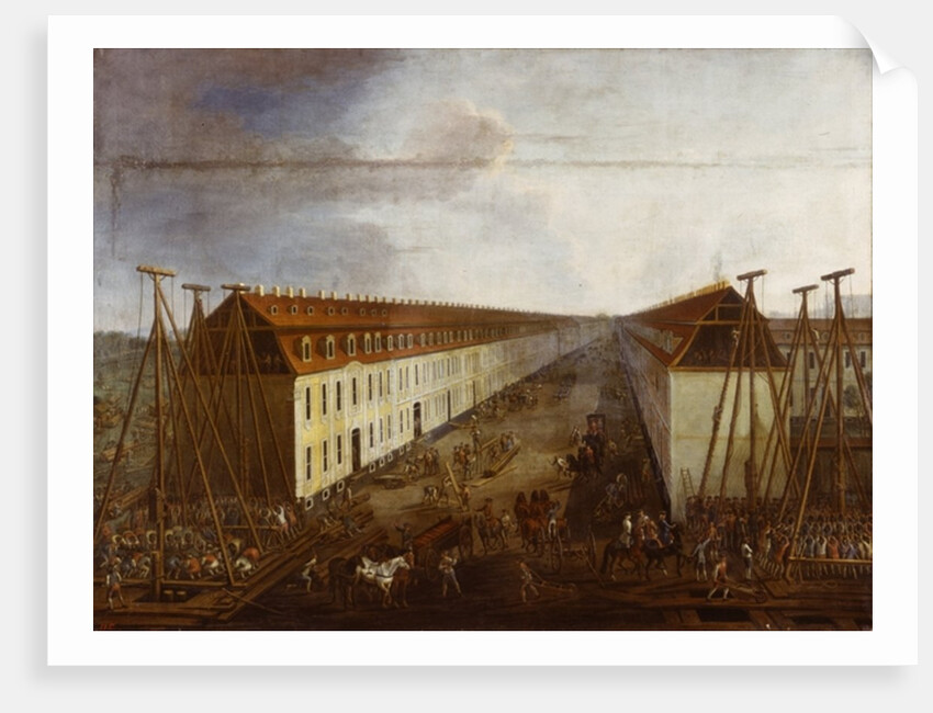 Building works on Friedrichstrasse in Berlin, c.1735 by Dismar Degen