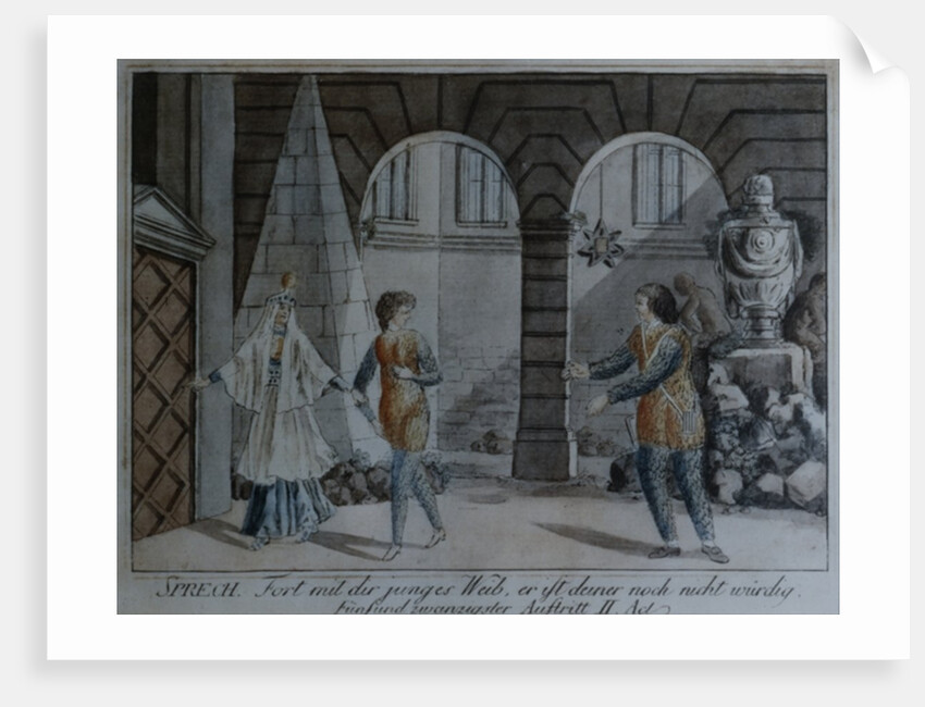 Scene from 'The Magic Flute' by Wolfgang Amadeus Mozart by School German