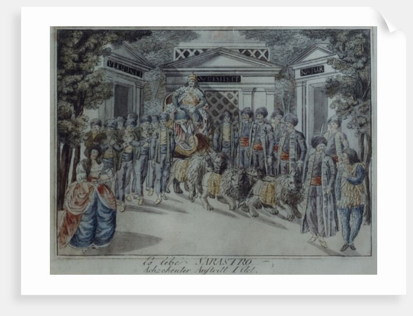 Scene from 'The Magic Flute' by Wolfgang Amadeus Mozart by School German