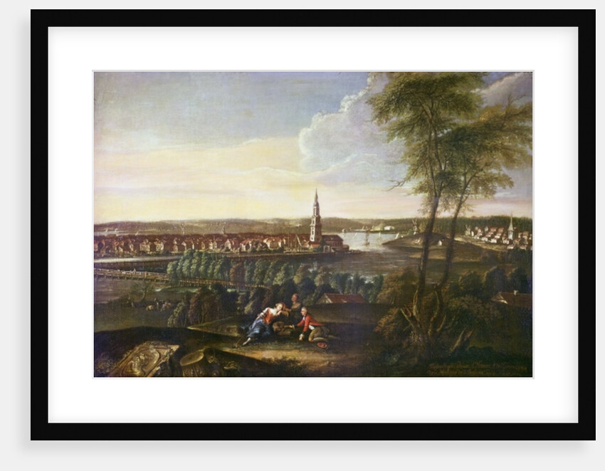 View of the Church of the Holy Spirit and the suburb of Nowawes from Brauhausberg, 1771 by Johann Friedrich Meyer