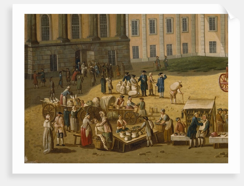 Market in the Alter Markt, Potsdam, 1772 by Carl Christian Baron