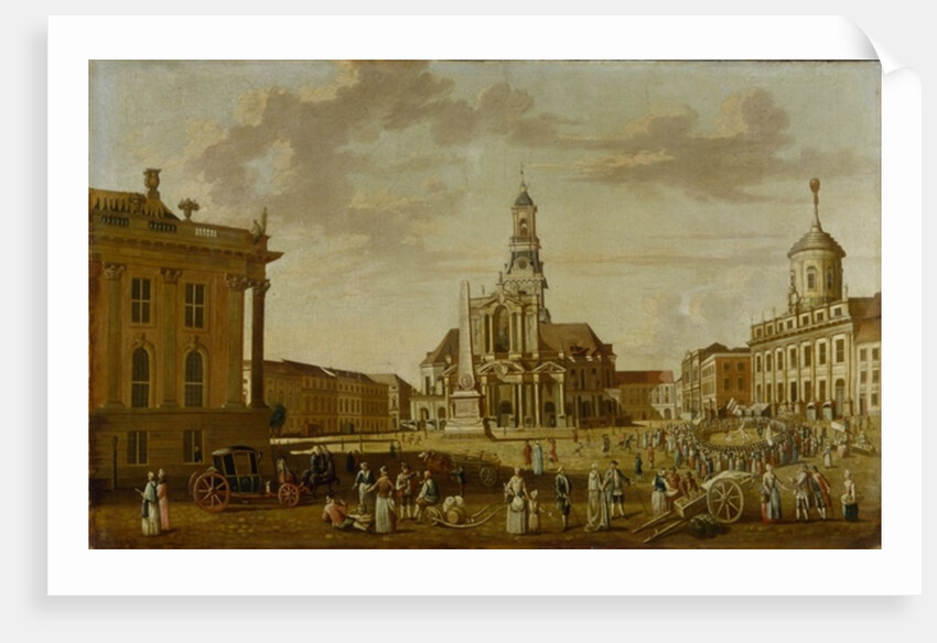 The Alter Markt with the Church of St. Nicholas and the Town Hall, 1771 by German School