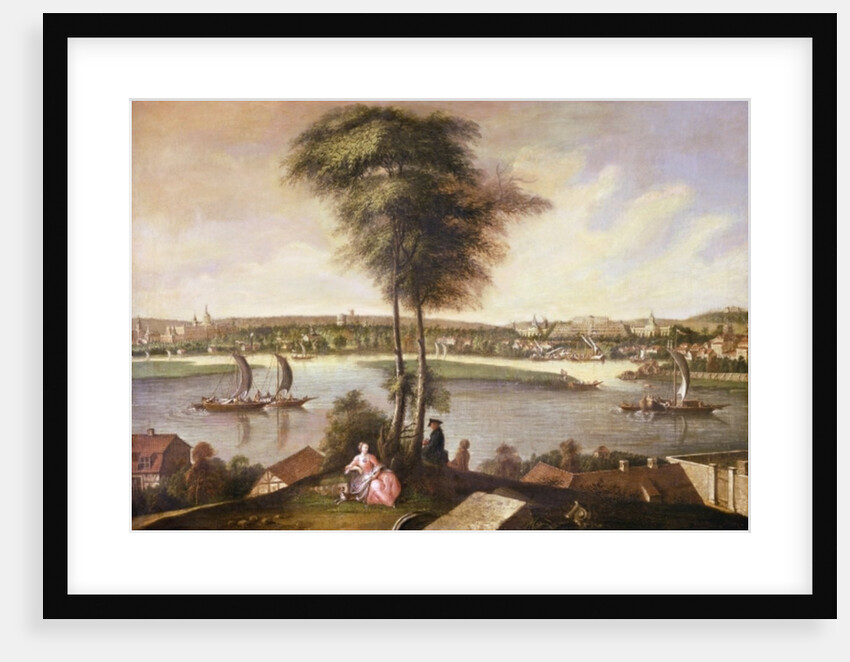 View of the Sanssouci park from Brauhausberg, 1772 by Johann Friedrich Meyer