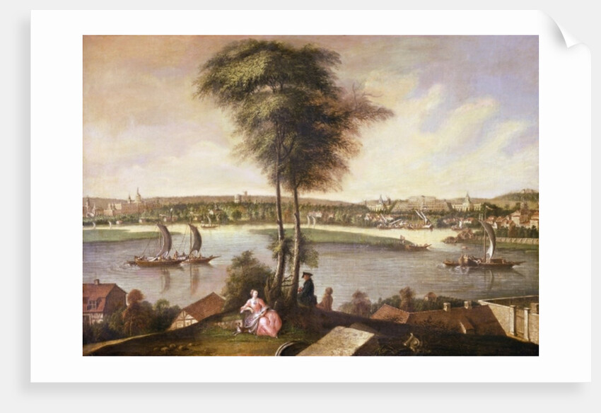 View of the Sanssouci park from Brauhausberg, 1772 by Johann Friedrich Meyer