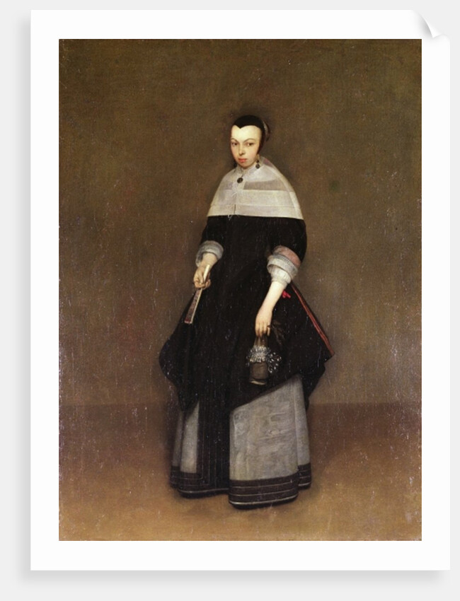 Female portrait by Gerard ter Borch or Terborch