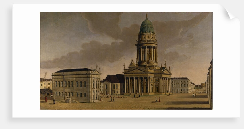The Gendarmenmarkt with the French Playhouse and French Dom, Berlin, 1788 by Karl Friedrich Fechhelm
