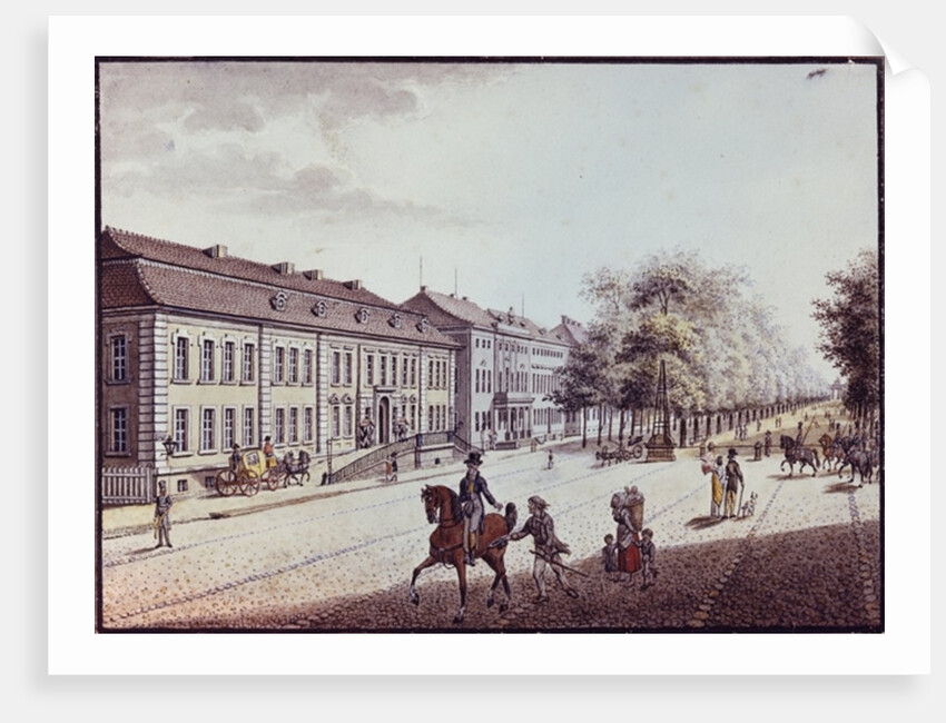 View of the Opera House, Berlin by F.A. Calau