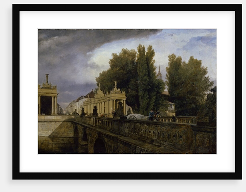 The Konigsbrucke on Konigsstrasse, Berlin, 1835 by Eduard Gartner