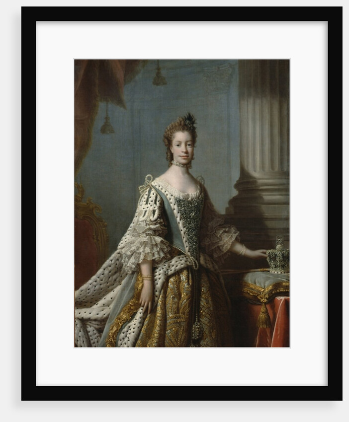 Charlotte Sophia of Mecklenburg-Strelitz, 1762 by Allan (studio of) Ramsay
