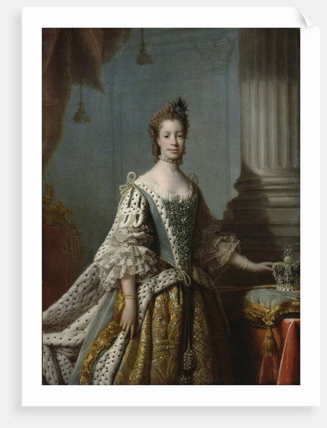 Charlotte Sophia of Mecklenburg-Strelitz, 1762 by Allan (studio of) Ramsay