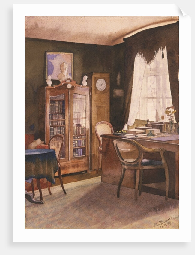 Theodor Fontane's Study by German School