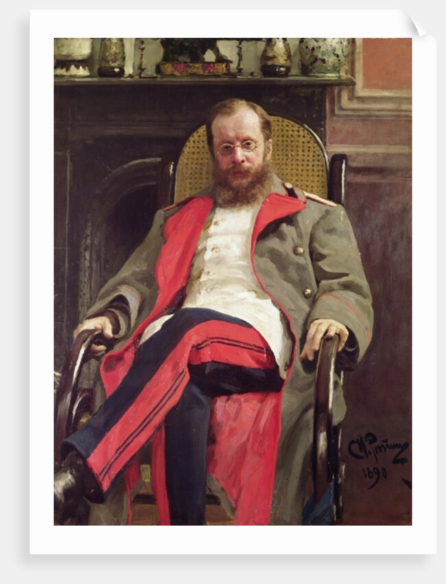 Portrait of Cesar Cui, 1890 by Ilya Efimovich Repin
