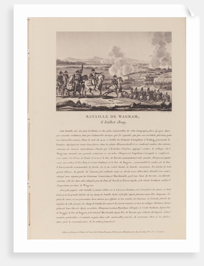 The Battle of Wagram on 6th July 1809 by French School