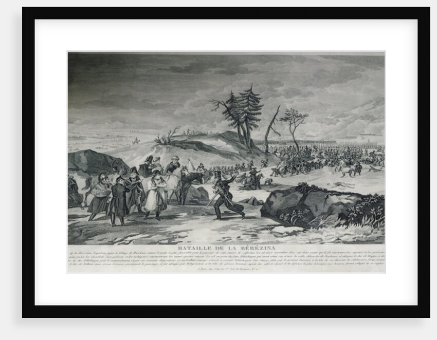 The Battle of Berezina by French School