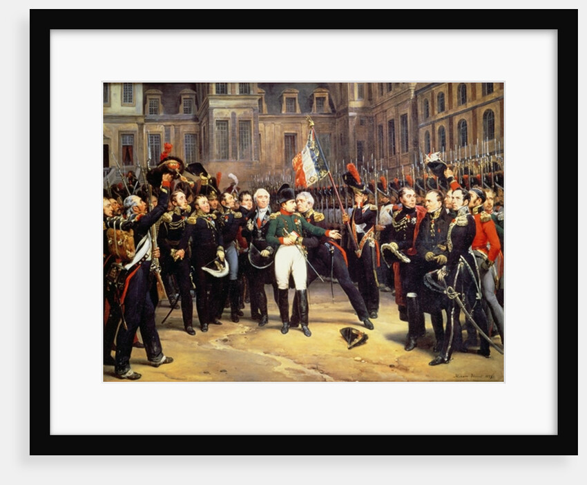 Les Adieux de Fontainebleau, 20th April 1814 by Emile Jean Horace Vernet