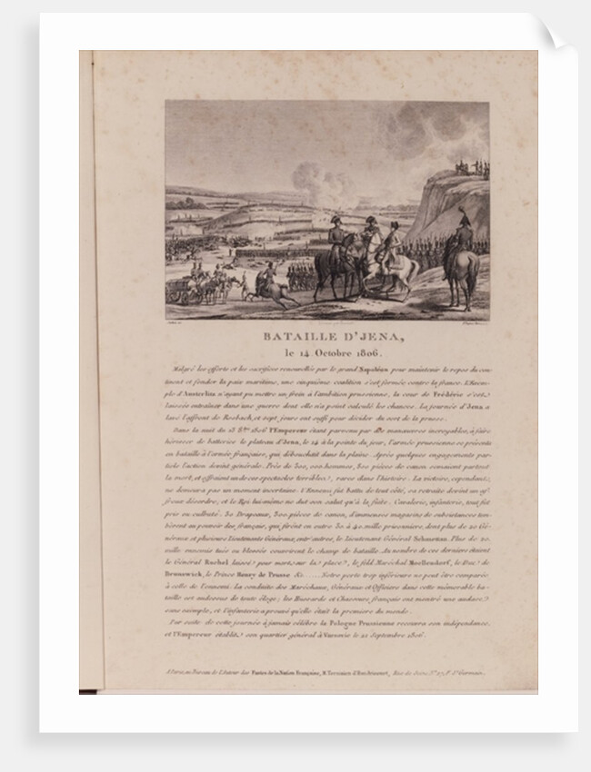 The Battle of Jena, 14th October 1806 by French School