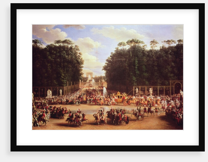 The Entry of Napoleon and Marie-Louise into the Tuileries Gardens on the Day of their Wedding, 2nd April 1810 by Etienne-Barthelemy Garnier
