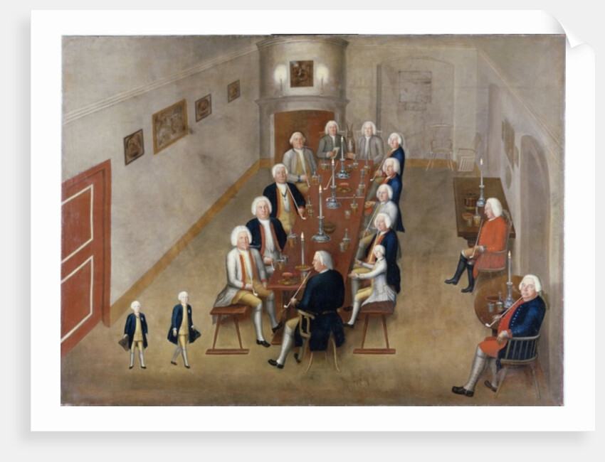 The smoking council of Frederick William I of Prussia, c.1737/8 by George Lisiewski
