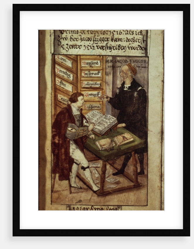 Jakob Fugger in his office, 1518 by German School