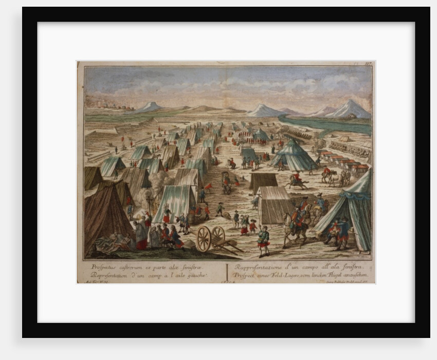 Military camp, c.1780 by Austrian School