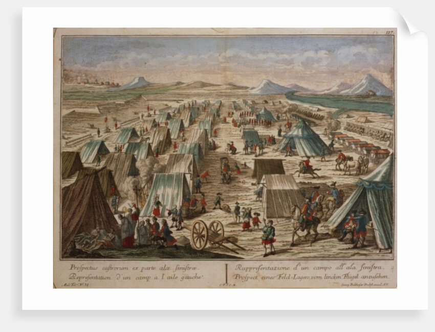Military camp, c.1780 by Austrian School