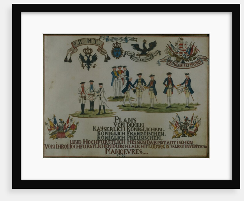 A collection of maneouvre plans of Louis IX of Hesse-Darmstadt by German School