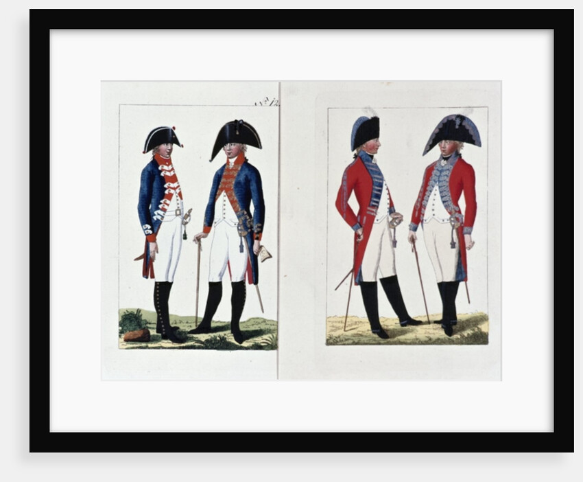Musketeers and Officers, 1800 by August Leopold Ramm