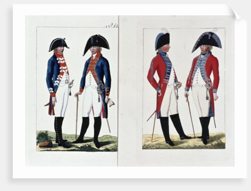 Musketeers and Officers, 1800 by August Leopold Ramm