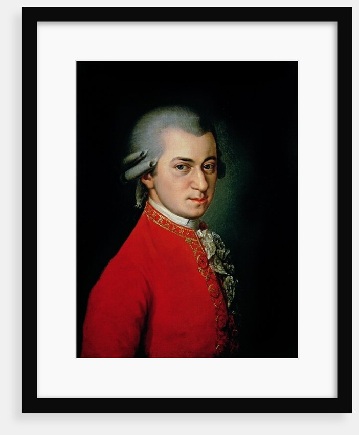 Wolfgang Amadeus Mozart, 1818 by Barbara Krafft