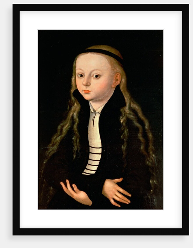 Portrait of a girl, possibly Martin Luther's daughter Magdalena, after Lucas Cranach, Senior, c. 1520 by Anonymous Anonymous