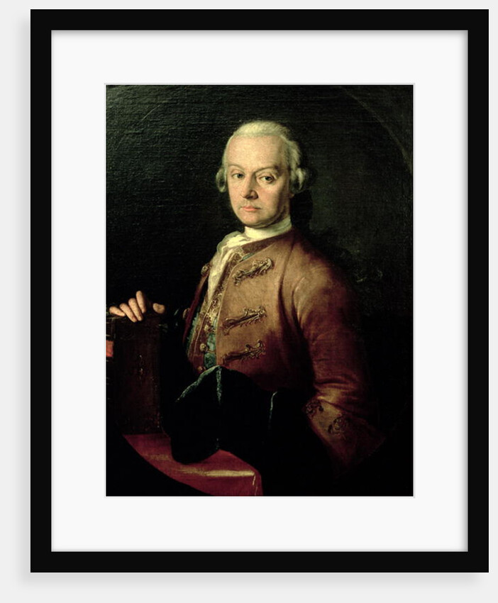 Johann Georg Leopold Mozart, father of Wolfgang Amadeus, 1765 by Peter Anton Lorenzoni