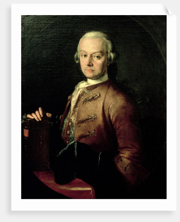 Johann Georg Leopold Mozart, father of Wolfgang Amadeus, 1765 by Peter Anton Lorenzoni