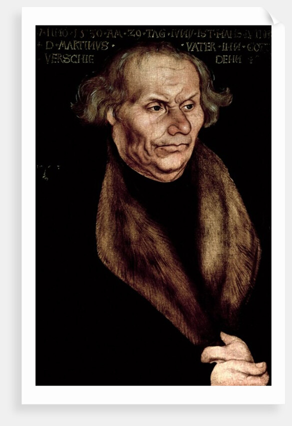 Hans Luther, Father of Martin Luther by Lucas the Elder Cranach