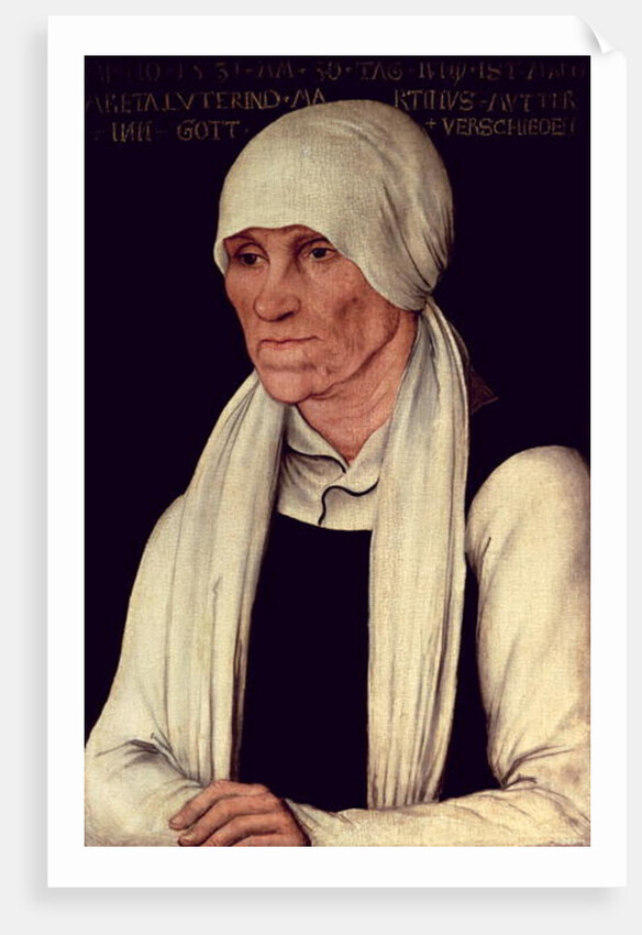 Margarethe Luther, mother of Martin Luther by Lucas the Elder Cranach