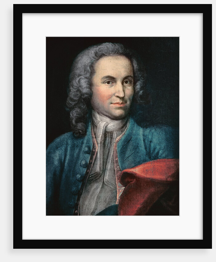 Portrait presumed to be Johann Sebastian Bach, 1717-23 by Johann Ernst Rentsch